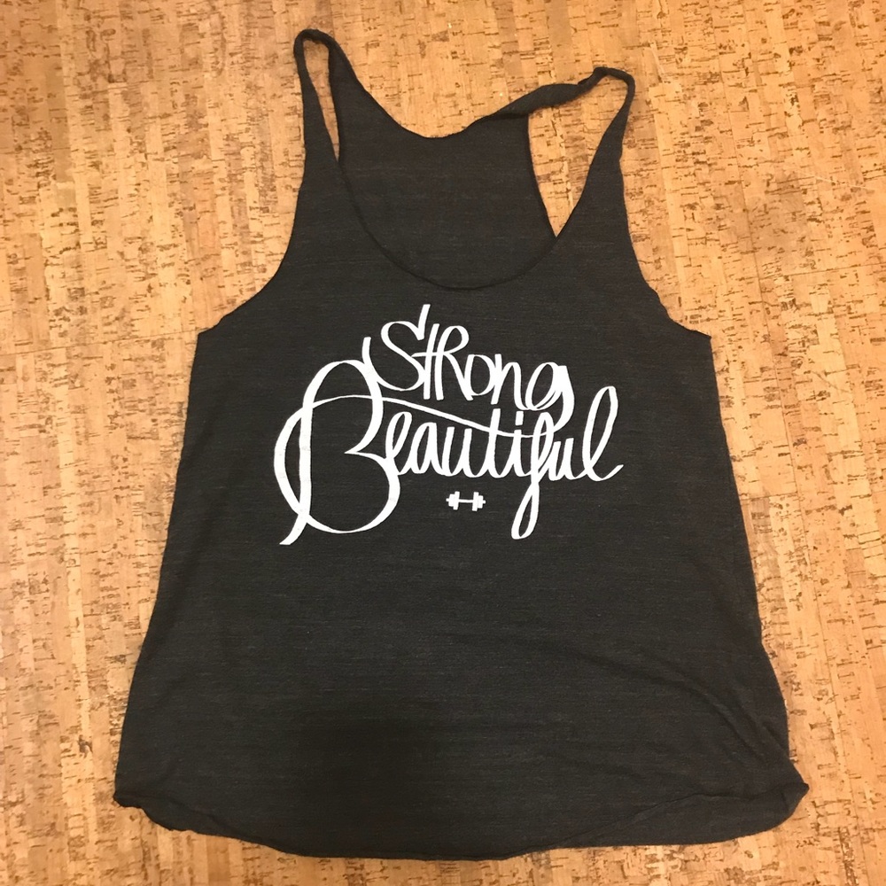 Strong 💪🏽 Beautiful racer tank